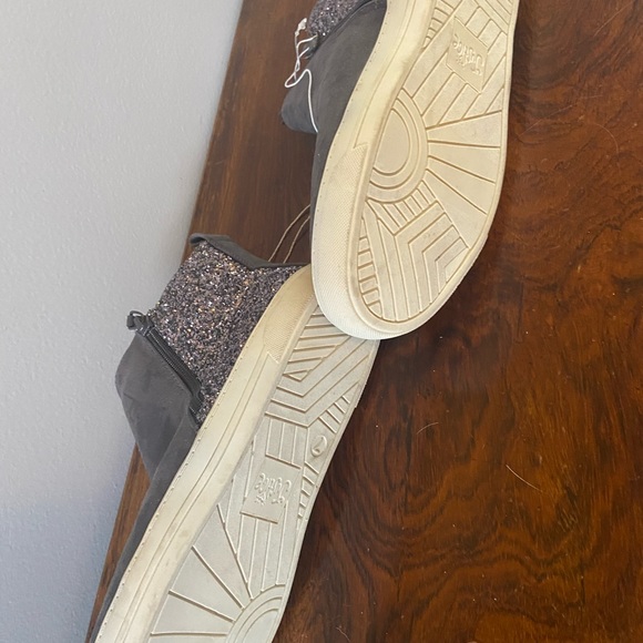 Gray suede and sparkle Justice ankle boots 7 NWT - Picture 6 of 6